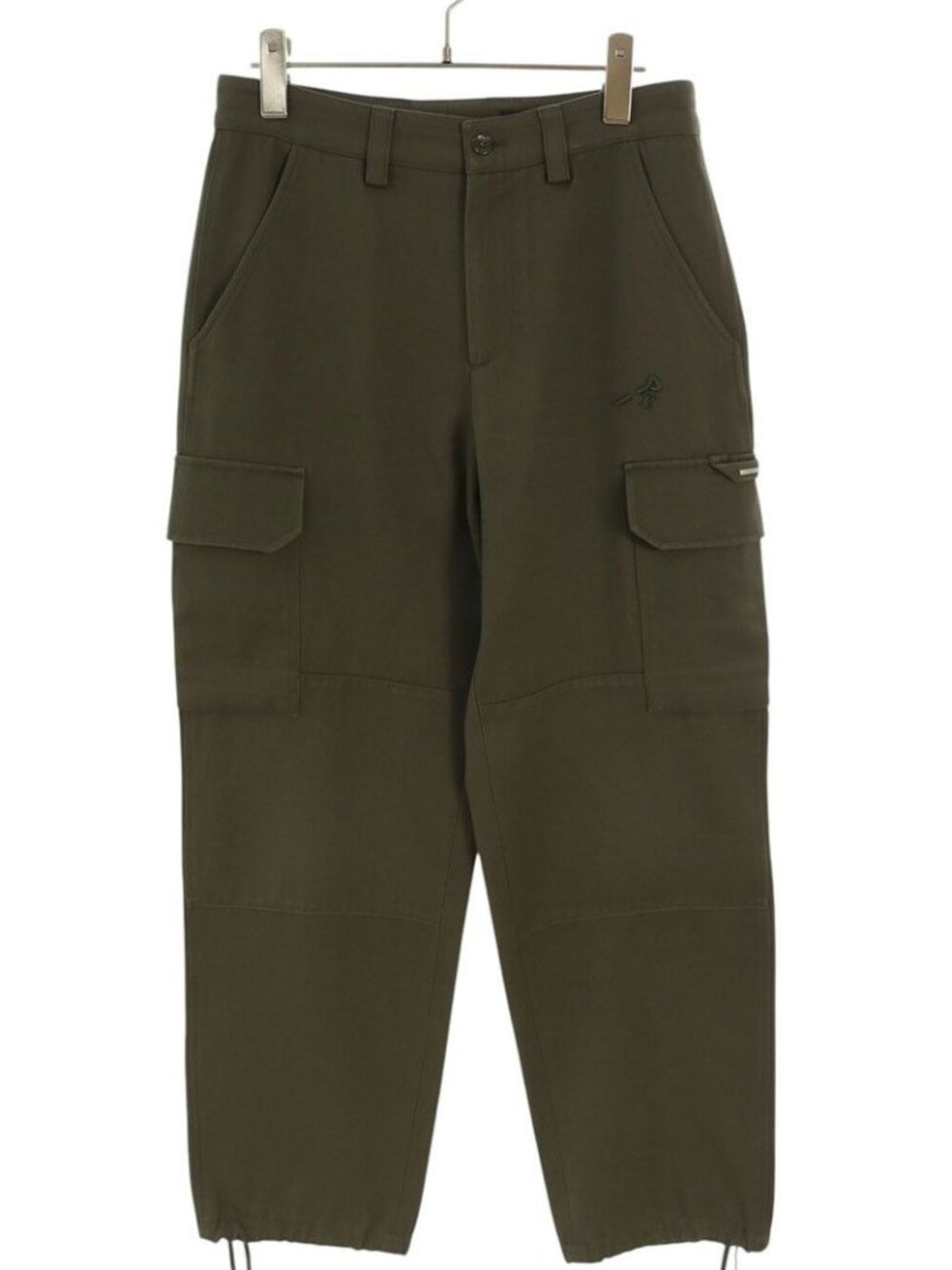 Louis Vuitton Logo Embroidery Wool Cotton Cargo Pocket Long Pants 36